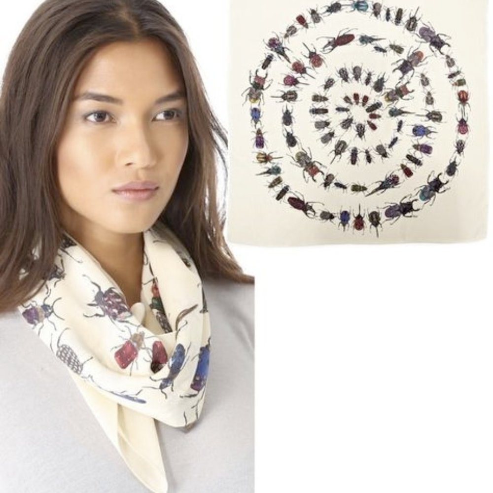 🐞🐝NWOT Madewell 'Beetle' silk scarf